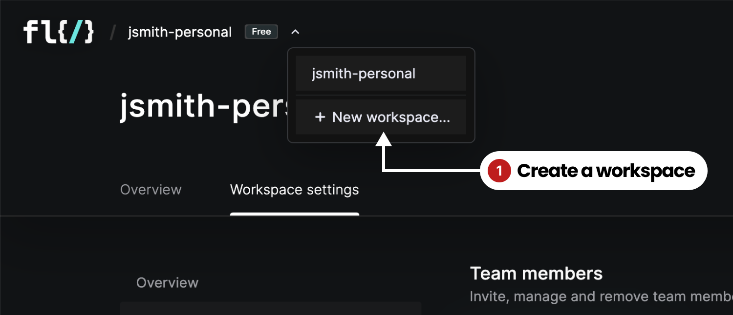Create a workspace